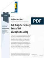 5 Courses Web Design Specialization Certificate