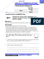 A6/U10/L2 Vehicle Communications: JSA6H11 Anti-Theft System Diagnosis