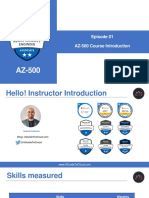 Episode 01 AZ-500 Course Introduction