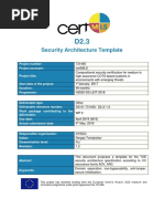 certMILS D2.3 Security Architecture Template PU M16