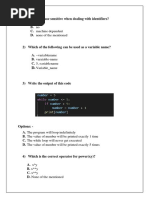 Python Assignment For Absolute Beginners