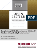 Delegitimizing ISIS On Islamic Grounds C