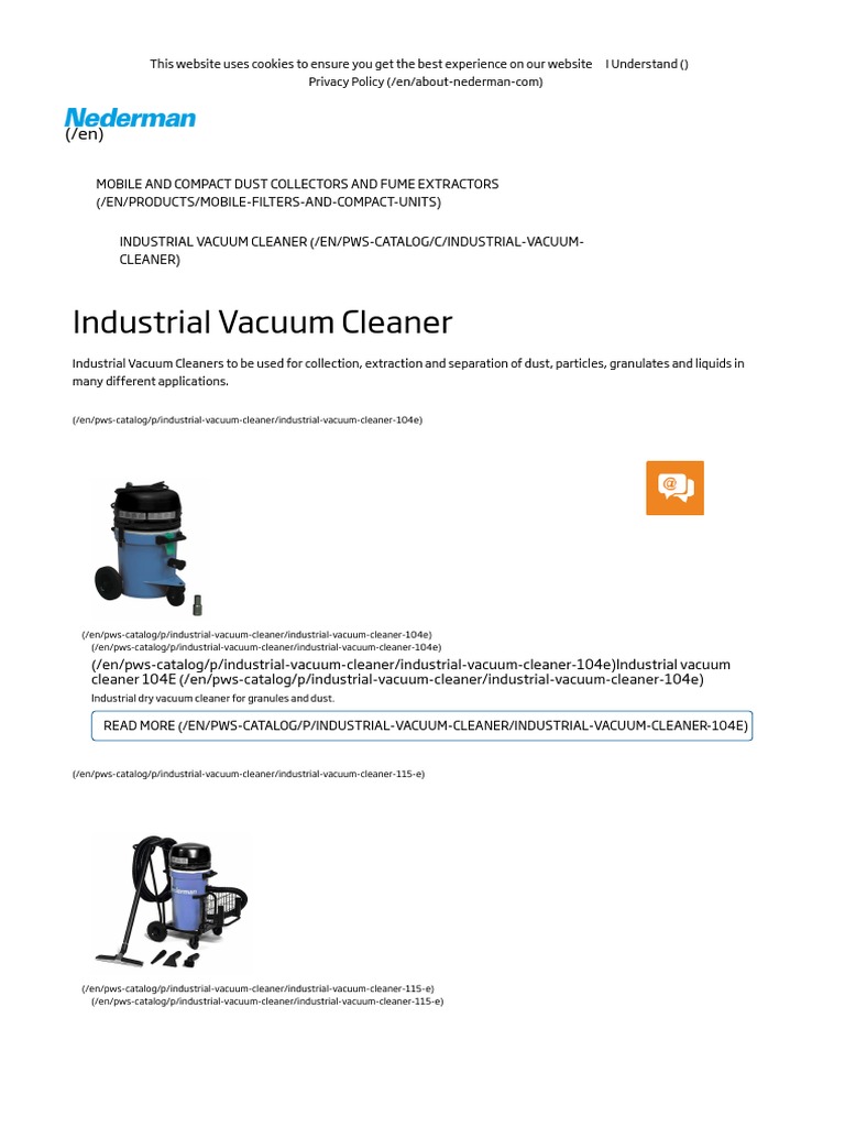 Industrial Vacuum Cleaner | PDF