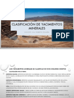 Clasificacion de Yacimientos Minerales CAP IV