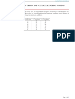 Indu 421: Facilities Design and Material Handling Systems: Problem 1