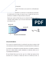 ECUACIÓN DE CONTINUIDAD