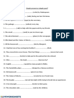 Passive voice worksheet