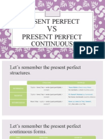 Present Perfect S Vs C