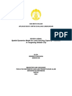 REVIEW JURNAL Spatial Dynamics Model For Land Carrying Capacity Prediction in Tangerang Selatan City