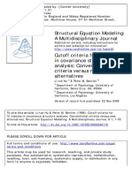 Structural Equation Modeling: A Multidisciplinary Journal: To Cite This Article: Li