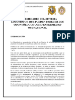 Monografía-Enfermedades Del Sistema Locomotor- Odontología-nadine Madrid