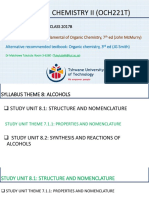 Organic Chemistry Ii (Och221T) : Chemical Engineering Class 2017B