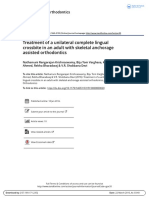 Treatment of A Unilateral Complete Lingual Crossbite in An Adult With Skeletal Anchorage Assisted Orthodontics