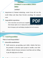Social Responsibility & Managerial Ethics