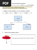 Guía Ciencias Naturales Cuarto Básico La Materia