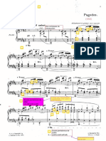 Análisis de la estructura pentatónica y cromática en una pieza musical de 1903