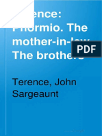 L023N - (1920) Terence II - Phormio The Mother-in-Law The Brothers (Sargeaunt)