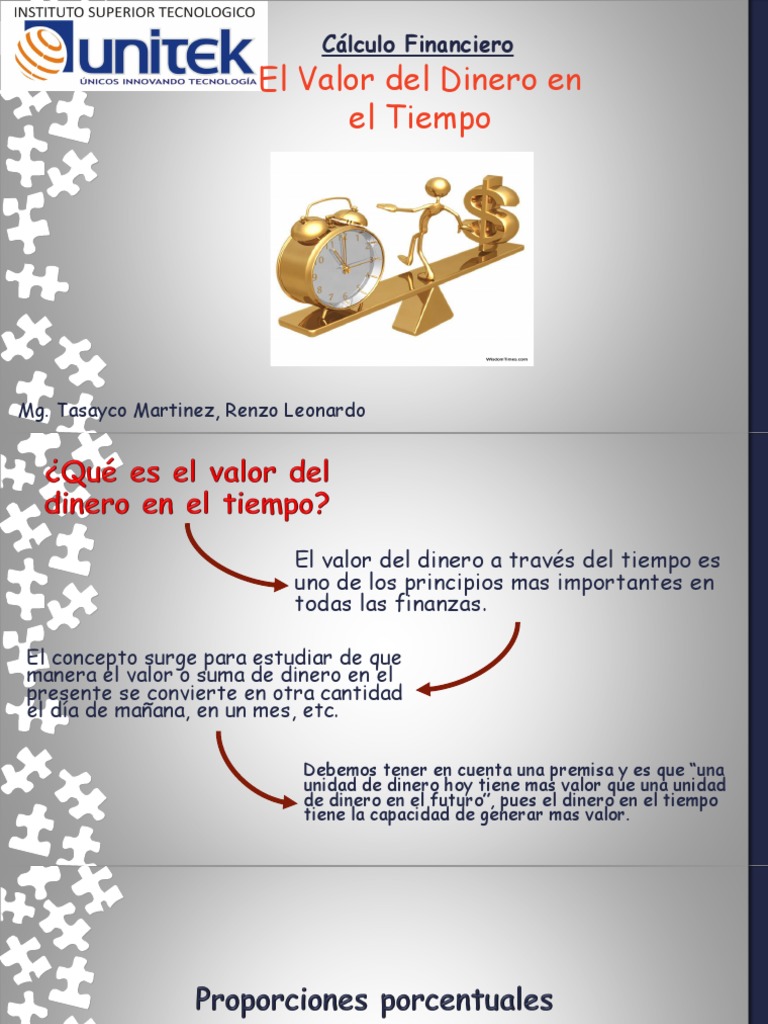 Tema 3 - El Valor Del Dinero en El Tiempo | PDF | Interés | Tasas de ...