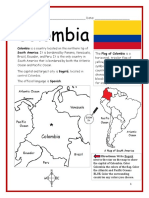 Colombia: Colombia Is A Country Located On The Northern Tip of South America. It Is Bordered by Panama, Venezuela