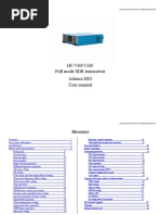 Hf/Vhf/Uhf Full Mode SDR Transceiver Ailunce HS2 User Manual