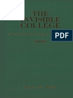 The Invisible College a Study of the Three Original Rosicrucian Texts by Stanley Beeler