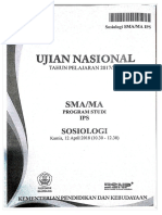 UN SMA 2018 Sosiologi