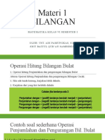 Operasi Hitung Bilangan Bulat