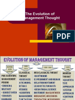 The Evolution of Management Thinking-