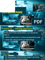 Lesson1a-Cybercrime Defintion