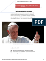 LOPEZ VIGIL. El Papa y La Despenalización Del Aborto - Plan V - Medium