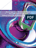 Beverage Can Makers Europe Recommendations On Filling Line Can Handling Best Practices