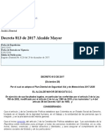 Decreto Distrital 813 de 2017 PLAN TERRITORIAL