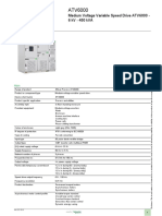 Product Data Sheet: Medium Voltage Variable Speed Drive ATV6000 - 6 KV - 450 kVA