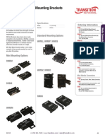 Wall, Rack, DIN Rail Mounting Brackets: Ordering Information