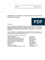 Nch2456-2001[1] - Materiales de Construcción - determinación del Coeficiente de Absorción de Agua