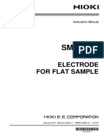 Electrode For Flat Sample: Instruction Manual