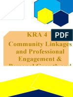 Kra 4 Community Linkages and Professional Engagement & Personal Growth and