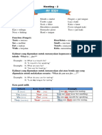 MODUL 2 KLS 3 HUMAN BODY 29 Juli 2021