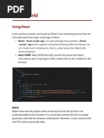 Hello World: Using React