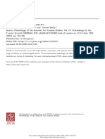 Archaeopress Proceedings of The Seminar For Arabian Studies