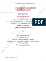 Dr. Naitik D Trivedi & Dr. Upama N. Trivedi: Multiple Choice Questions (Pharmacology)