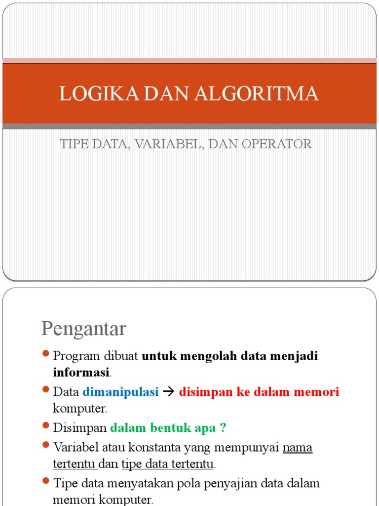 Tipe Data dan Ekspresi dalam Pemrograman | PDF