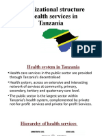 Organizational Structure of Health Services in Tanzania