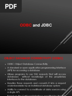 Dbms - Unit 3 - Notes (Odbc & JDBC)