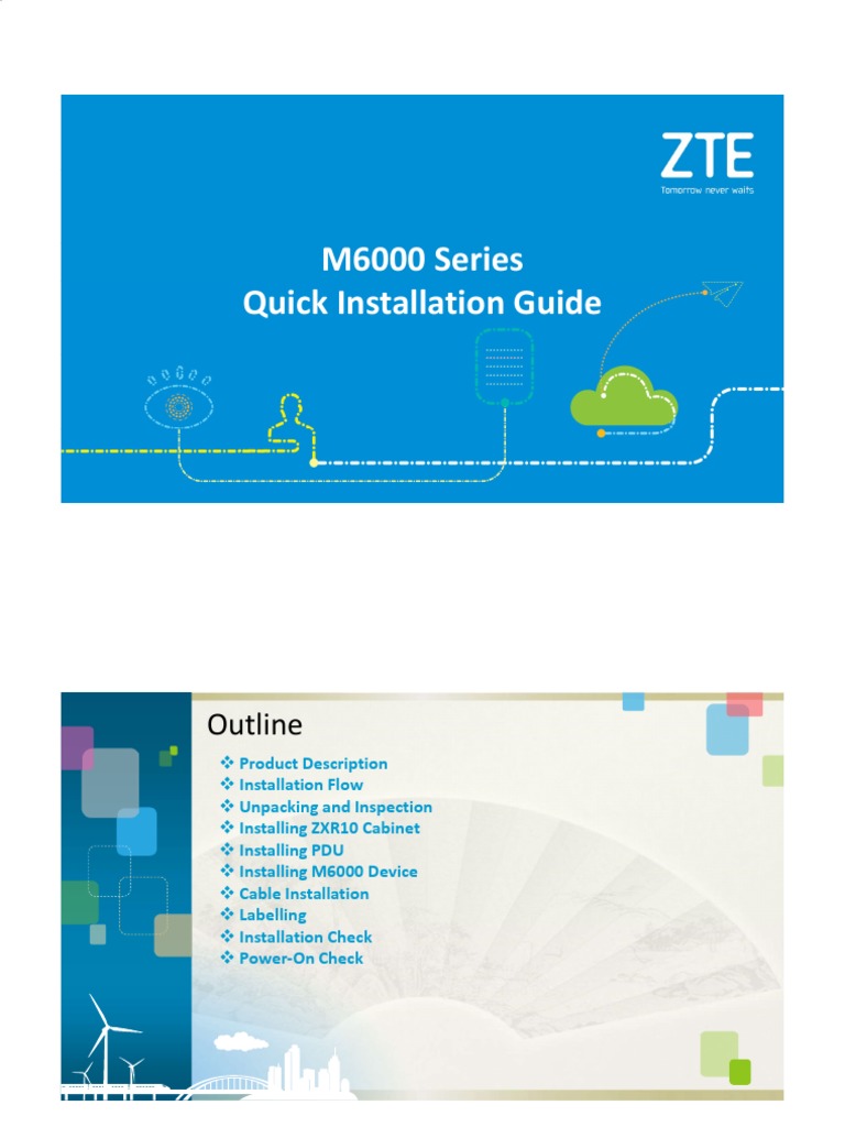 ZXR10 M6000 Series Installation Guide | PDF | Power Supply | Optical Fiber