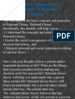 Basic Principles and Concepts of Rational Choice