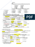 Phonology and grammar test answers