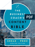 The Business Coachs Content Bible - Sneak Peek