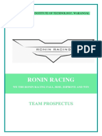 Ronin Racing: National Institute of Technology, Warangal