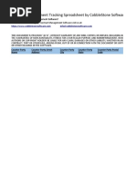 Contract Management Tracking Spreadsheet Template